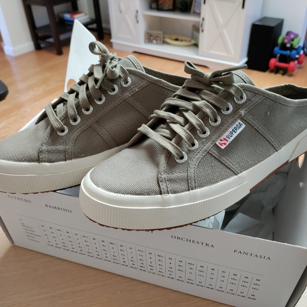 Superga Green Mule Sneakers - NIB Sz 10/41.5